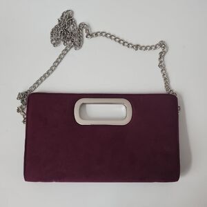 Call It Spring Plum Clutch with Silver Removable Chain🔮